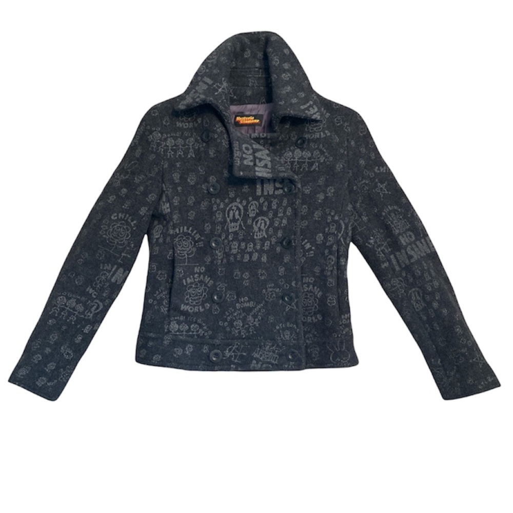 Hysteric Glamour Fitted Pea Coat - Picture 1 of 4